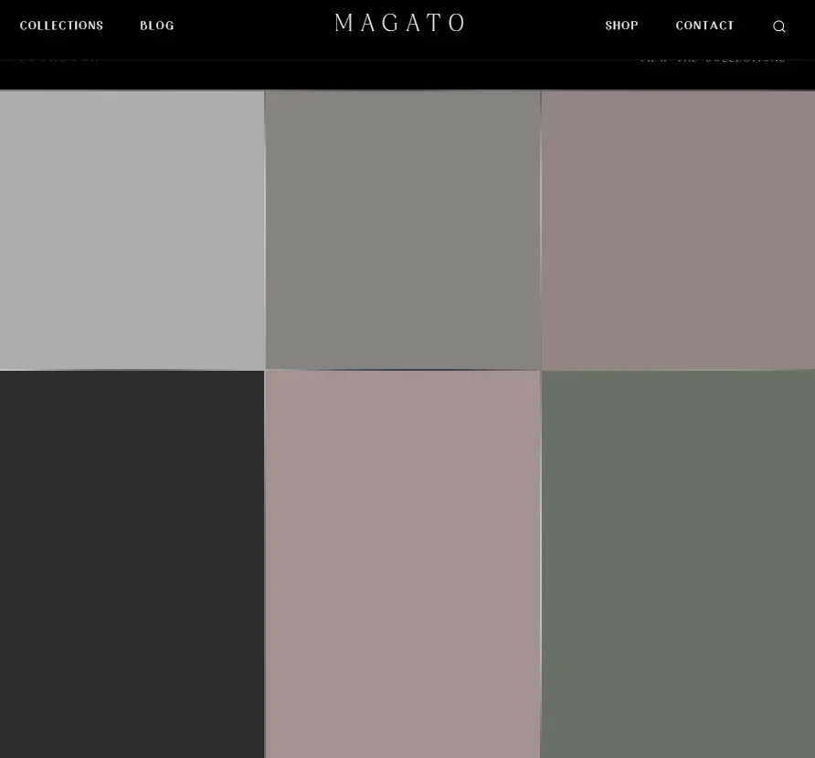 Magato: Fashion Design Platform — Collection Grid
